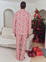 Snoopy Red Check Button Through Set Family Matching Christmas Pyjamas Set - Image 3 of 10