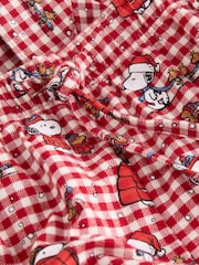 Snoopy Red Check Button Through Set Family Matching Christmas Pyjamas Set - Image 9 of 10