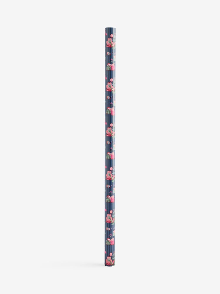 Navy Blue Pigs in Blankets Extra Wide 10M Christmas Wrapping Paper - Image 4 of 4 Navy Blue Pigs in Blankets Extra Wide 10M Christmas Wrapping Paper - Image 4 of 4