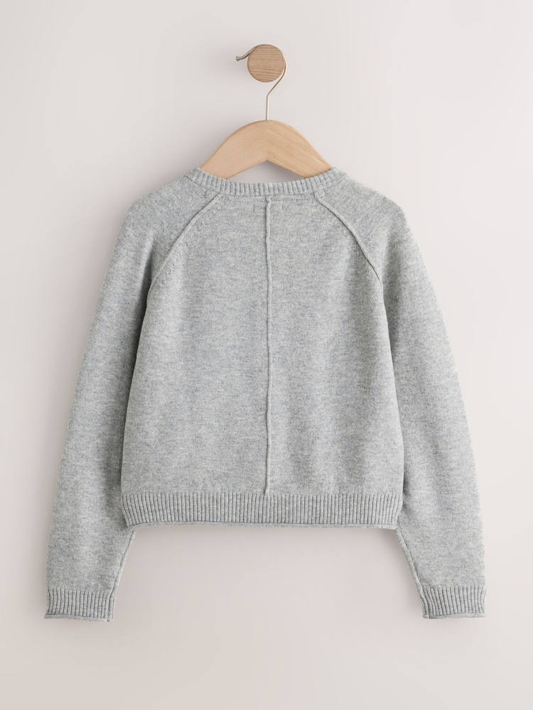Grey Henley Jumper (3-16yrs) - Image 2 of 8