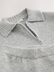 Grey Knitted Hoodie & Trousers Set (3-16yrs) - Image 5 of 5