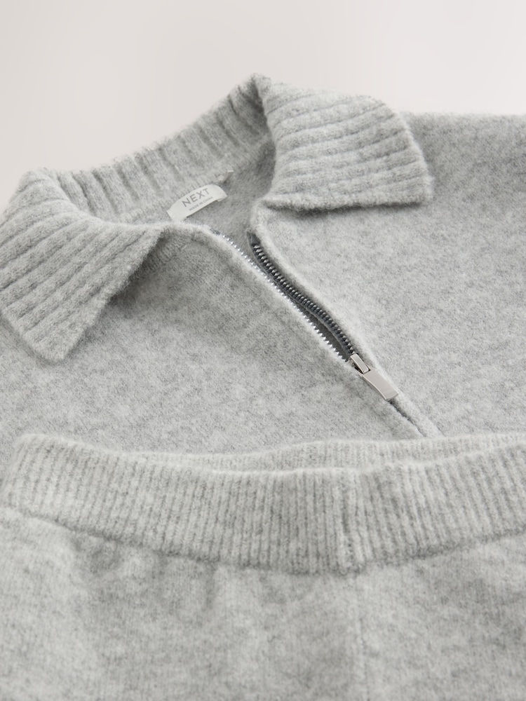 Grey Knitted Hoodie & Trousers Set (3-16yrs) - Image 5 of 5 Grey Knitted Hoodie & Trousers Set (3-16yrs) - Image 5 of 5