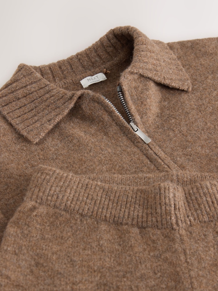 Brown Knitted Hoodie & Trousers Set (3-16yrs) - Image 10 of 10 Brown Knitted Hoodie & Trousers Set (3-16yrs) - Image 10 of 10