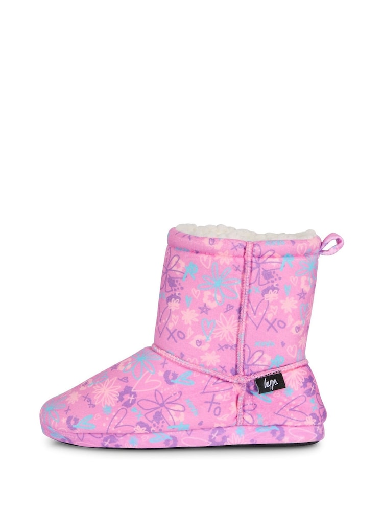 Hype. Pink Esparo Slippers - Image 1 of 4 Hype. Pink Esparo Slippers - Image 1 of 4