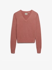 Rosa claro - Suéter Cuello de pico lavado Superdry - Imagen 6 de 8