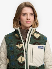 Superdry Green Onion Quilt Hybrid Fleece - Image 4 of 8