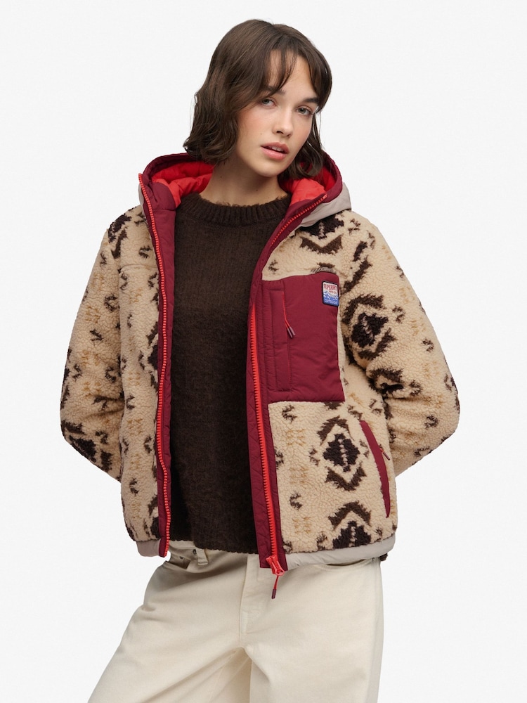 Superdry Sherpa Jaquard Hybrid Fleece - Պատկեր 1 8-ից