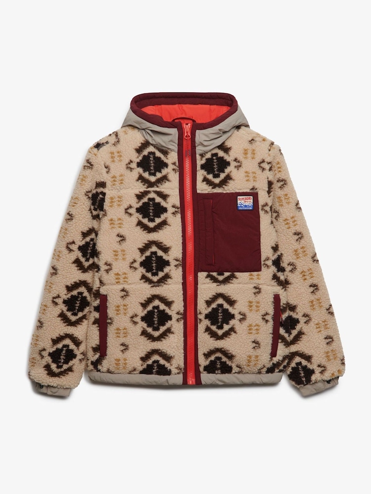 Superdry Sherpa Jaquard Hybrid Fleece - Պատկեր 8 8-ից