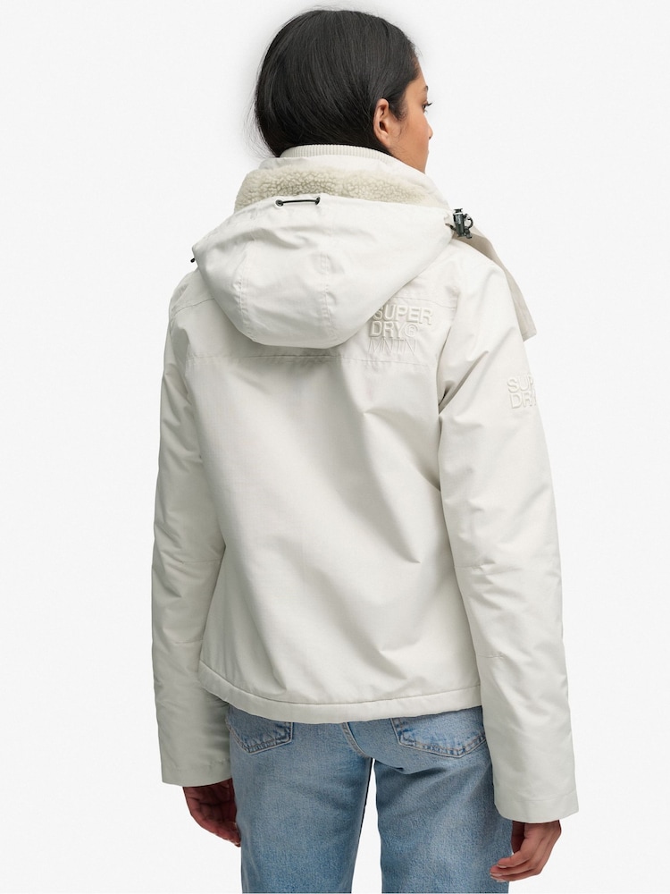 Superdry Grey Marl Hooded Arctic Windcheater Jacket - Image 2 of 9