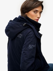 Superdry Blue Hooded Micro Fibre Arctic Windcheater - Image 2 of 4