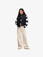 Schwarz - Superdry Entry Padded Snap Gilet - Bild 3 von 7