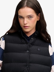 Schwarz - Superdry Entry Padded Snap Gilet - Bild 4 von 7