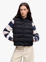Schwarz - Superdry Entry Padded Snap Gilet - Bild 5 von 7