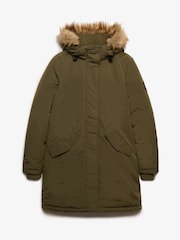 Superdry Brown Hooded Everest Parka Jacket - Image 6 of 6