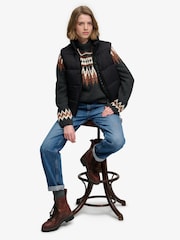Superdry Black Borg Lined Gilet - Image 4 of 8