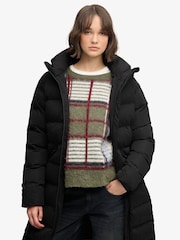 Musta - Superdry City Longline -mikrokuitutakki - Kuva 3 / 5