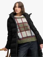 Musta - Superdry City Longline -mikrokuitutakki - Kuva 4 / 5