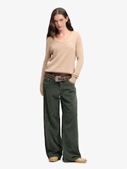 Verde - Suéter Cuello de pico lavado Superdry - Imagen 2 de 8
