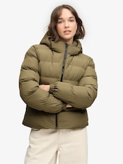 ត្នោត - អាវក្រៅស្ព័រ Superdry មានមួក - រូបភាព 3 នៃ 10