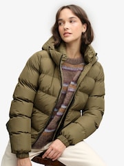 ត្នោត - អាវក្រៅស្ព័រ Superdry មានមួក - រូបភាព 4 នៃ 10