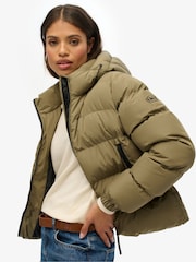 ត្នោត - អាវក្រៅស្ព័រ Superdry មានមួក - រូបភាព 5 នៃ 10
