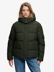 Superdry Green Premium Hood Puffer Jacket - Image 5 of 8