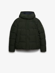 Superdry Green Premium Hood Puffer Jacket - Image 7 of 8