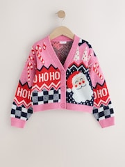Pink Christmas Cardigan (3-16yrs) - Image 5 of 8