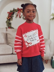 Red Christmas Jumper (3-16yrs) - Image 1 of 10