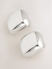 Silver Tone Square Stud Earrings - Image 5 of 5