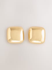 Gold Tone Square Stud Earrings - Image 4 of 6