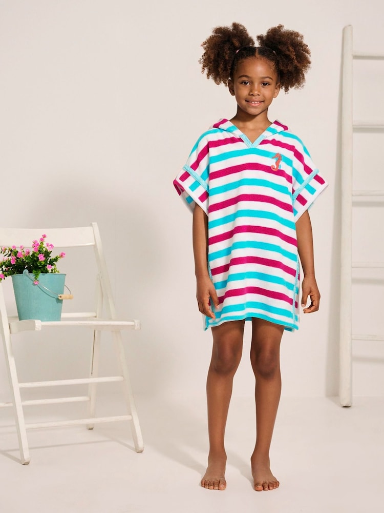 Hatley Beach Stripes Hooded Beach Cover Up - Image 1 of 4