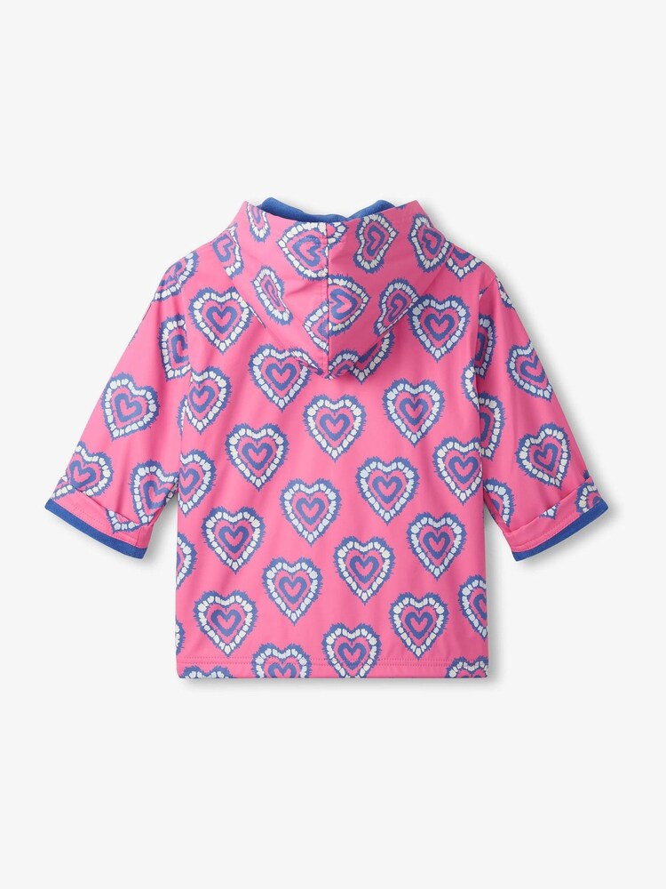 Rosa - Hatley Heart Burst Colour Change Zip-Up Rain Coat - Bild 4 von 4