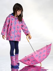 Hatley Pink Heart Burst Shiny Wellies - Image 4 of 4