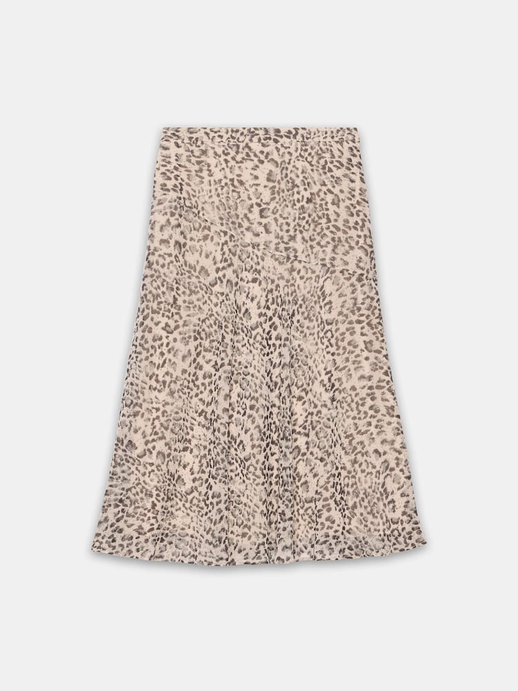 Mint Velvet Brown Animal Print Midi Skirt - Image 8 of 8