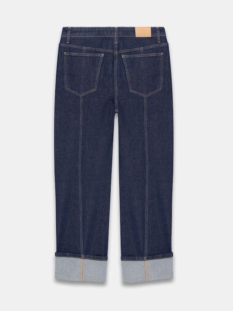 Mint Velvet Blue Denim Turn Up Jeans - Image 8 of 8 Mint Velvet Blue Denim Turn Up Jeans - Image 8 of 8