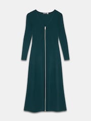 Mint Velvet Knit Zip Detail Maxi Dress - Image 7 of 8