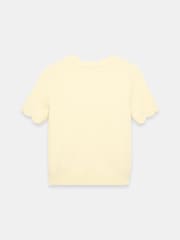 Mint Velvet Yellow Scallop Knit Top - Image 6 of 6