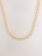 Tonalité d'or - Collier long avec chaîne de montres - Image 4 de 6