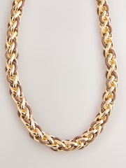 Goldfarben - Chain Cord Necklace - Bild 4 von 6