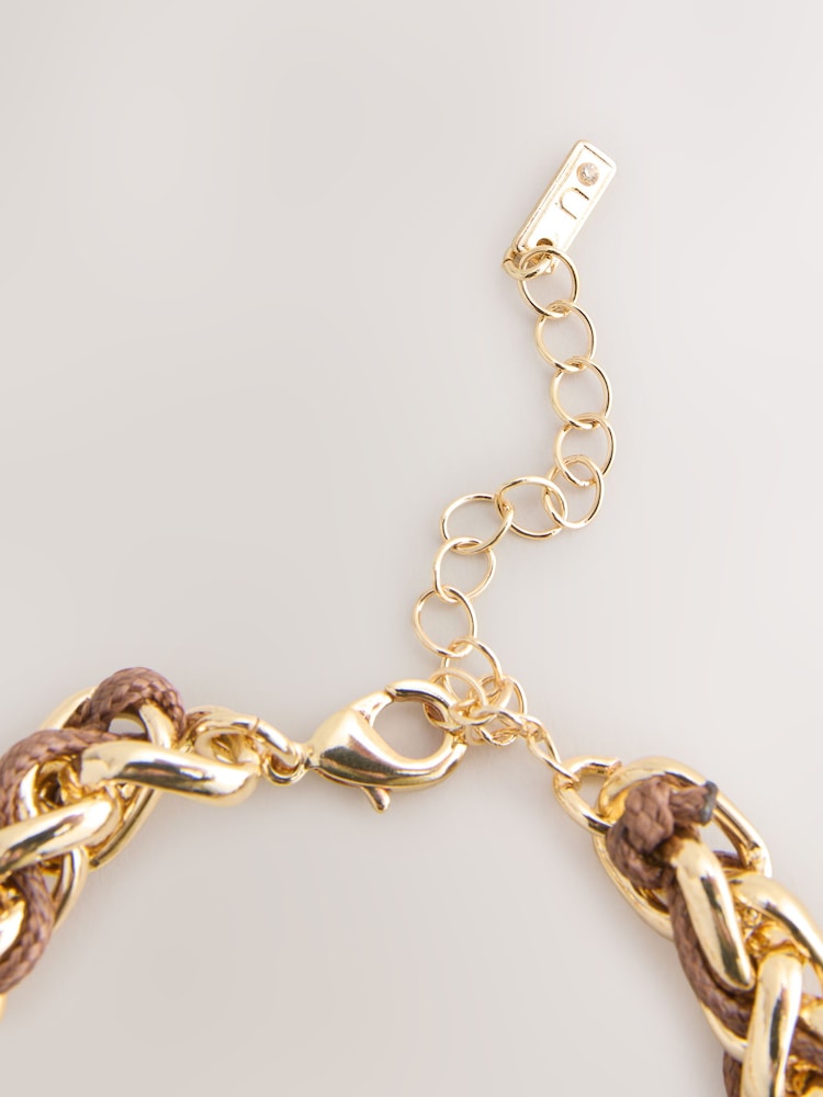 Goldfarben - Chain Cord Necklace - Bild 6 von 6