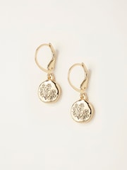 FatFace V and A Engraved Earrings - Slika 1 od 3