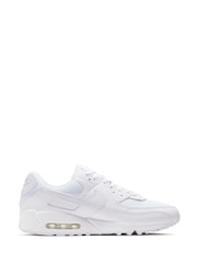 Nike Triple White Air Max 90 Trainers - Image 3 of 8