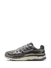 Nike Black Silver P-6000 SE Trainers - Image 2 of 11