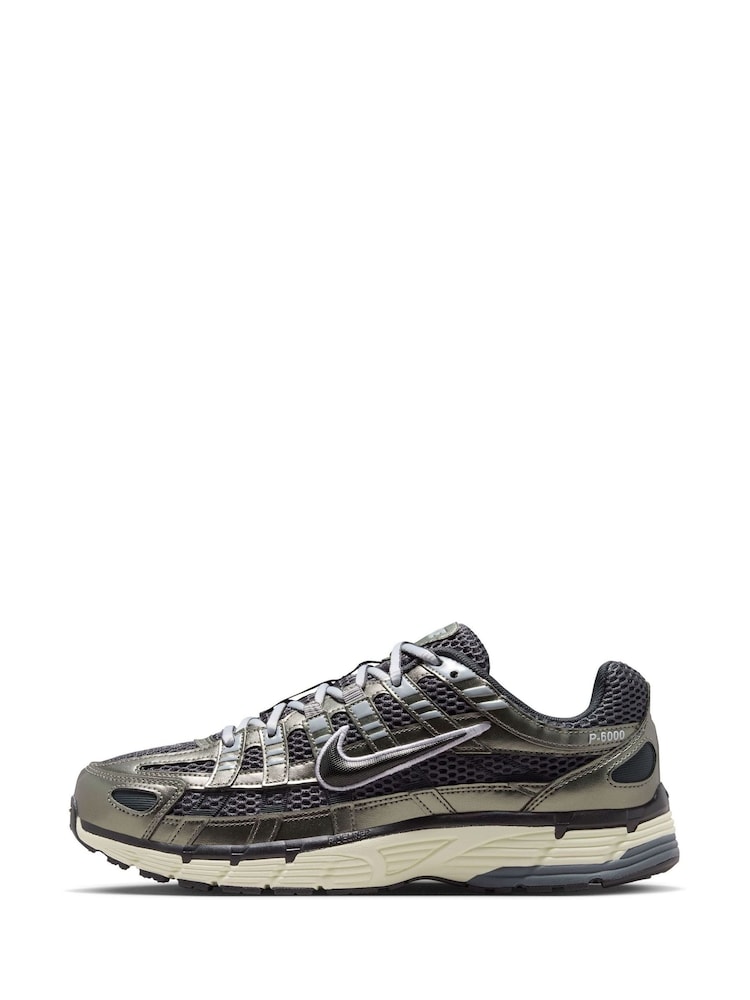 Nike Black Silver P-6000 SE Trainers - Image 2 of 11 Nike Black Silver P-6000 SE Trainers - Image 2 of 11