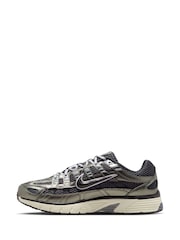 Nike Black Silver P-6000 SE Trainers - Image 4 of 11