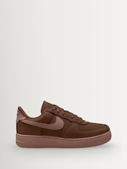 Nike Brown Air Force 1 Premium Trainers - Image 1 of 4