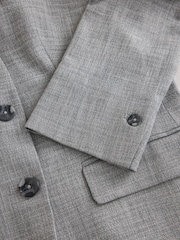Light Grey Tailored Collarless Jacket - Image 7 of 8