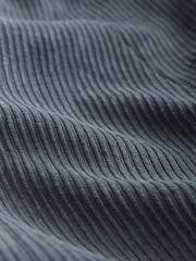 Slate Grey Cord Double Breasted Relaxed Blazer - Image 9 of 9