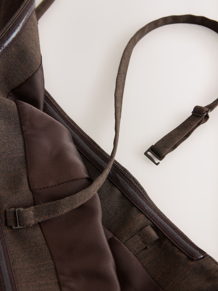 Chocolate Brown Stripe Tailored Cami Top - Image 8 of 8 Chocolate Brown Stripe Tailored Cami Top - Image 8 of 8